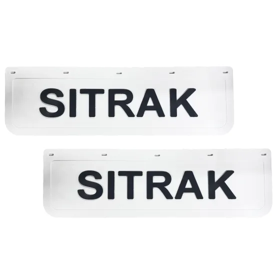 Брызговики 600х180мм "SITRAK" Белая резина LUX РБ