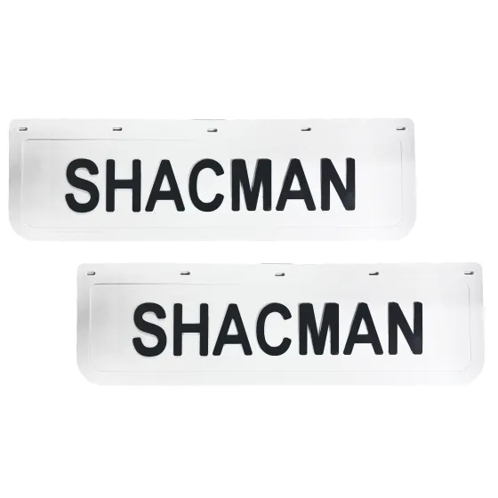 Брызговики 600х180мм "SHACMAN" Белая резина LUX РБ