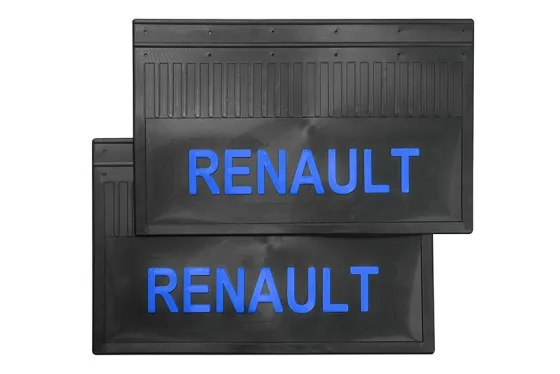 Брызговики 600х370мм (RENAULT) синяя надпись LUX РБ