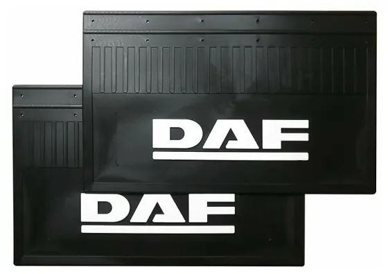 Брызговики 600х370мм (DAF) белая надпись LUX РБ