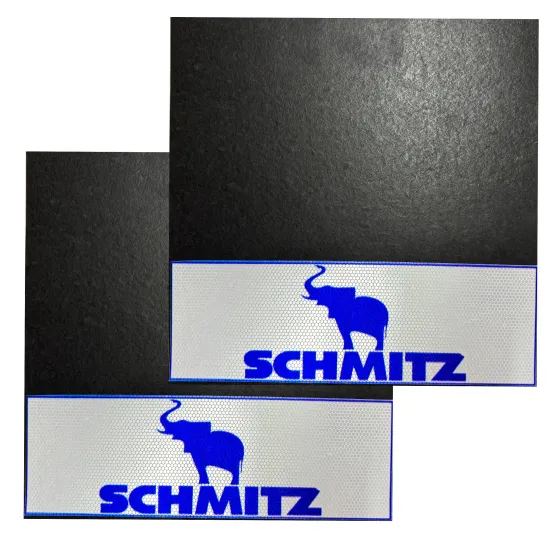 Брызговики 400х400мм SCHMITZ + СЛОН с светоотражающей белой основой