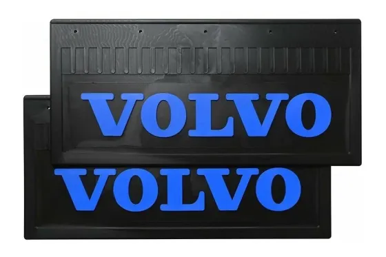 Брызговики 520х250 (VOLVO) синяя надпись LUX РБ