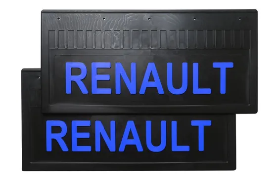 Брызговики 520х250 (RENAULT) синяя надпись LUX РБ