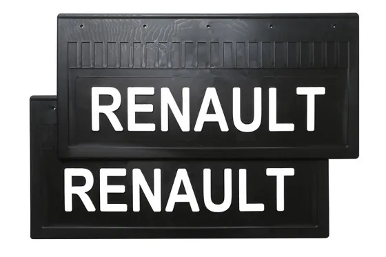 Брызговики 520х250 (RENAULT) белая надпись LUX РБ