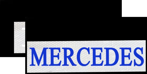 Брызговики 515х240мм MERCEDES Светотражающий RB