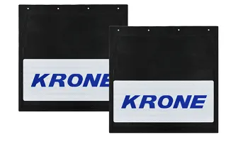 Брызговики 400х400мм "KRONE" (Синий) с светоотражающей белой основой