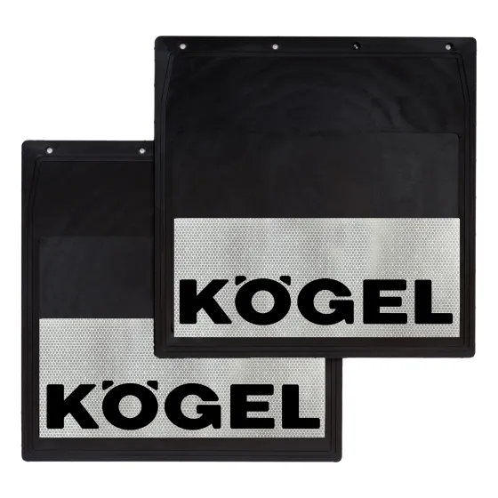 Брызговики 400х400мм "KOGEL" с светоотражающей белой основой