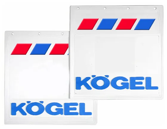 Брызговики 400х400мм "KOGEL" (Синий) Белая Резина LUX PRO