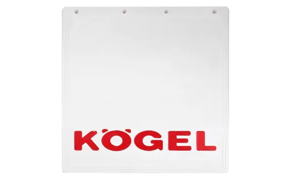 Брызговики 400х400мм "KOGEL" (красный) Белая Резина LUX РБ