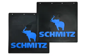 Брызговики 400х400 (SCHMITZ+ СЛОН) синяя надпись LUX РБ