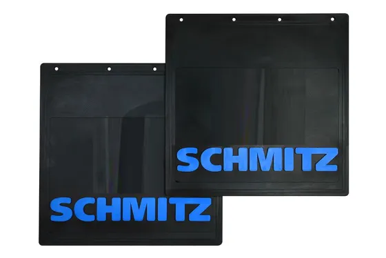 Брызговики 400х400 (SCHMITZ) синяя надпись LUX РБ