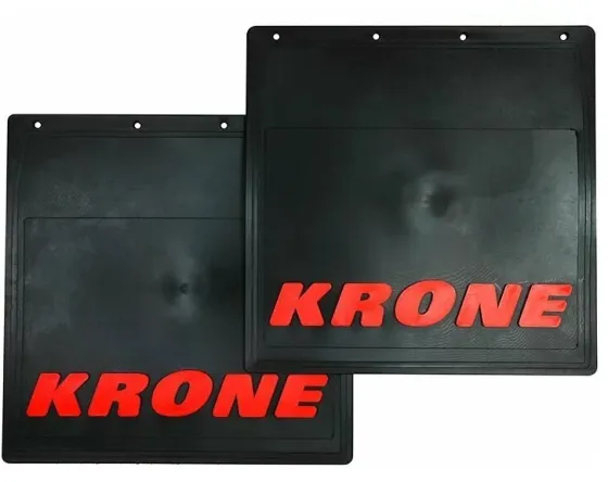 Брызговики 400х400 (KRONE) красная надпись LUX РБ