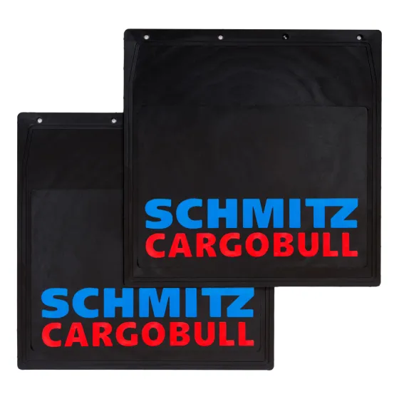 Брызговики 400х400мм "SCHMITZ CARGOBULL" Красный / Синий LUX РБ
