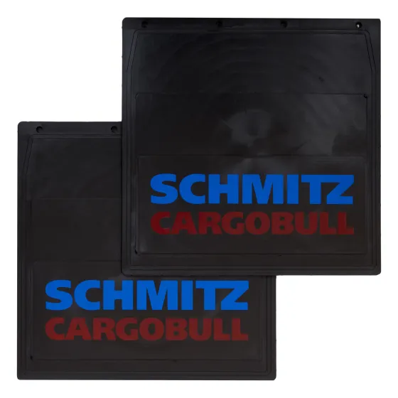 Брызговики 400х400мм "SCHMITZ CARGOBULL" красно-синий РБ