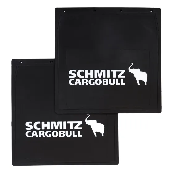 Брызговики 400х400мм "SCHMITZ CARGOBULL" белый АЮ
