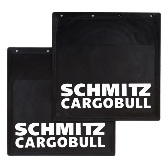 Брызговики 400х400мм "SCHMITZ CARGOBULL" Белый LUX РБ